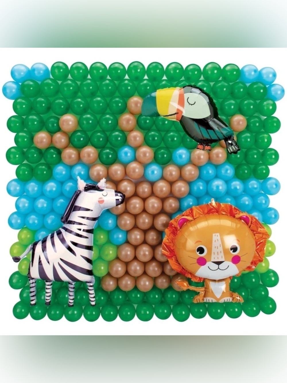 Safari Balloon Backdrop Kit NWT